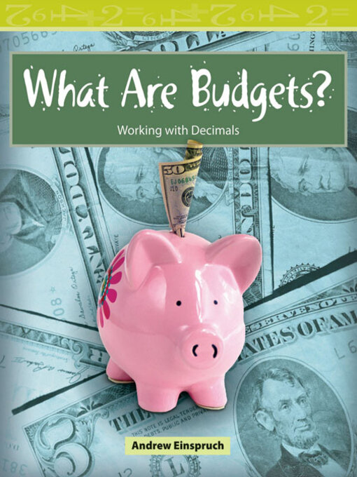 Title details for What Are Budgets? by Andrew Einspruch - Available